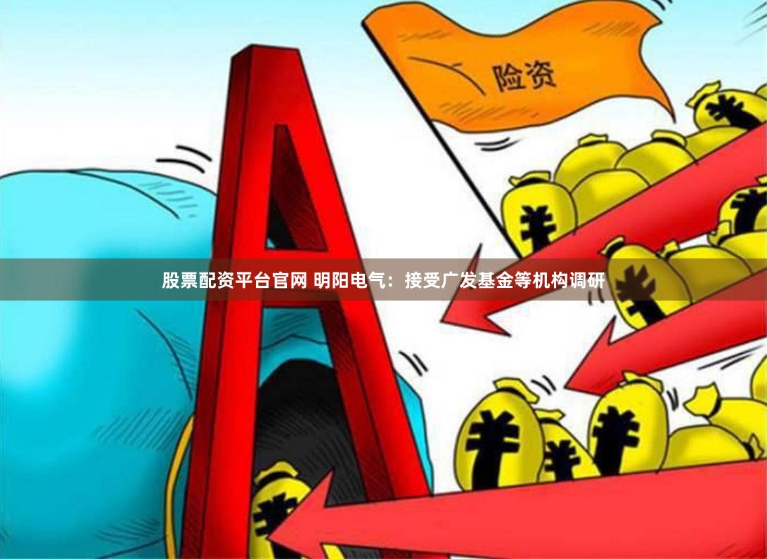 股票配资平台官网 明阳电气：接受广发基金等机构调研