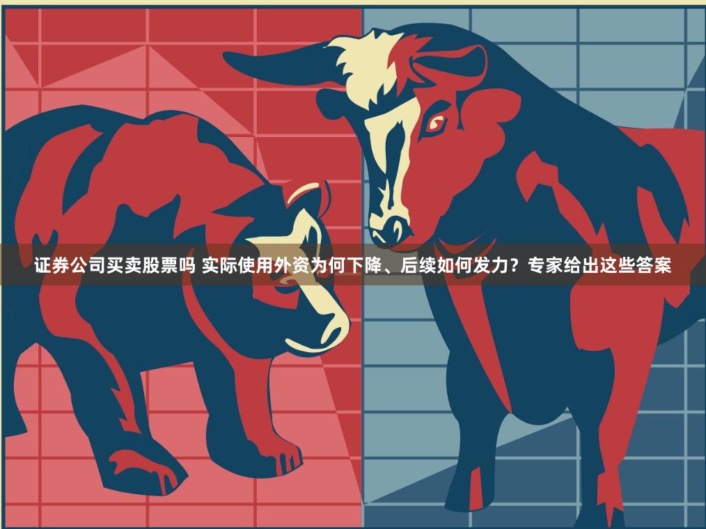 证券公司买卖股票吗 实际使用外资为何下降、后续如何发力？专家给出这些答案
